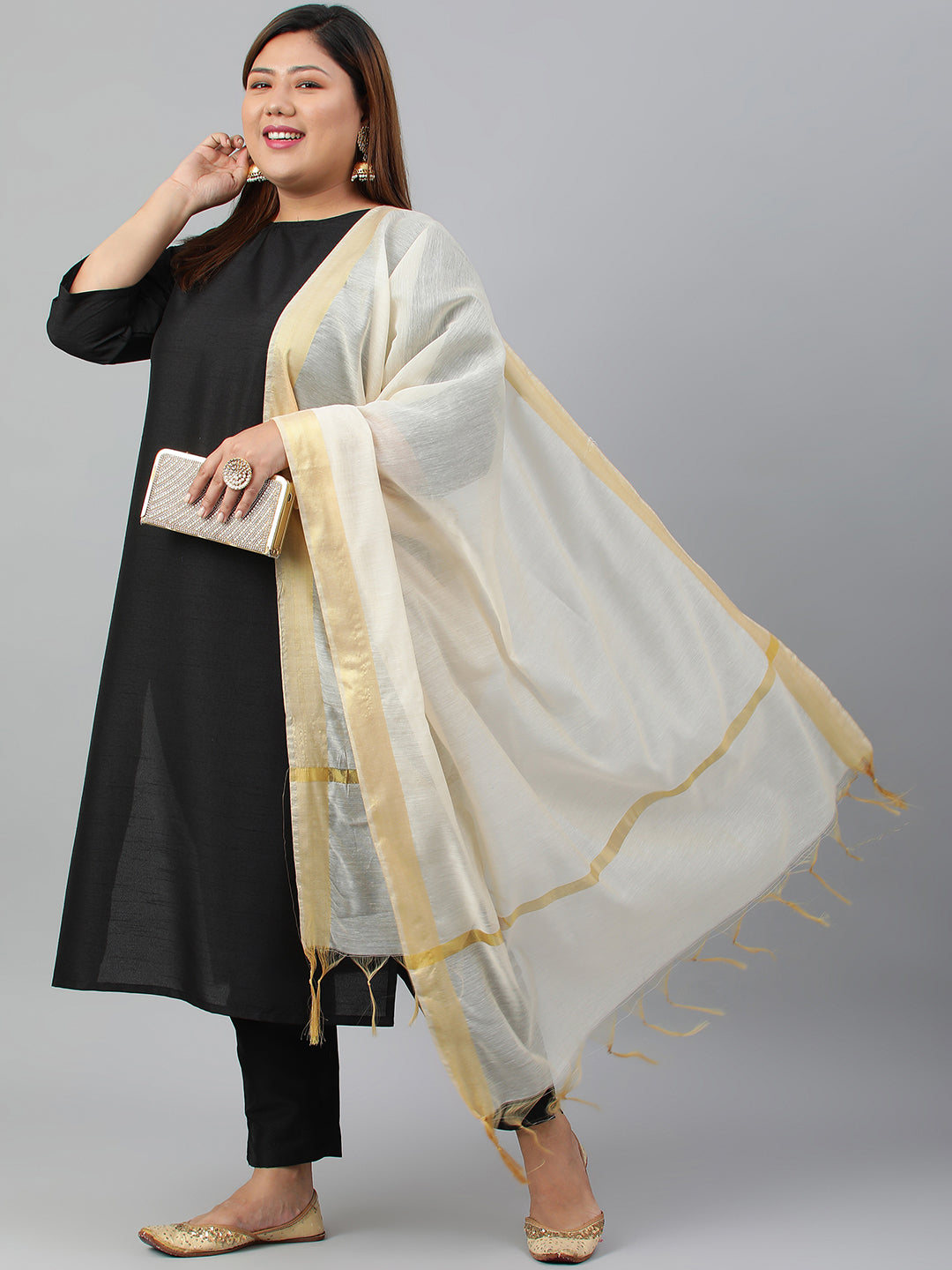 Janasya Women's Black Poly Silk Straight Casual Kurta Set - Distacart