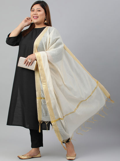 Janasya Women's Black Poly Silk Straight Casual Kurta Set - Distacart