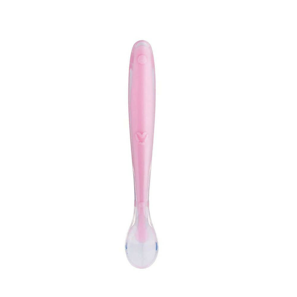 Safe-O-Kid Soft Tip Silicone Spoon, Pink For Kids Protection - Distacart