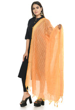 Thumbnail for Mominos Fashion Moeza Handloom Cotton Light Orange Dupatta - Distacart