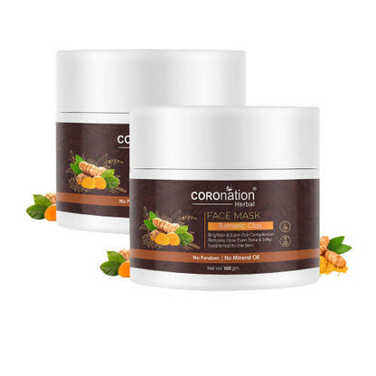 Coronation Herbal Turmeric Clay Face Mask - Distacart