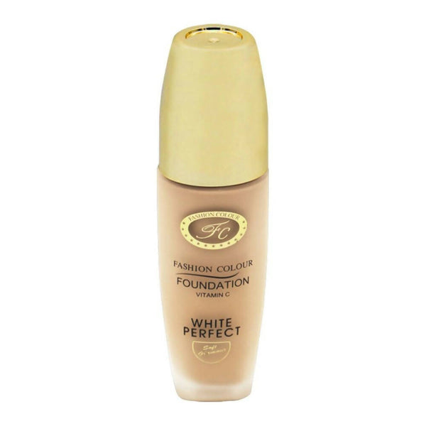 Fashion Colour White Perfect Vitamin C Foundation-01 Pearl White (Fair Skin Tone) - Distacart