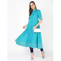 Thumbnail for Cheera Kalidar Anarkali Dress With Gotta Work