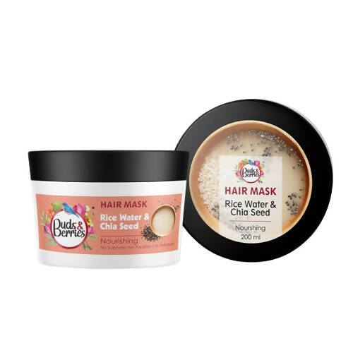 Buds & Berries Nourishing Hair Mask With Rice Water & Chia Seeds - Distacart