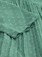 Thumbnail for Janasya Green Solid Dobby Weave Kurta - Distacart
