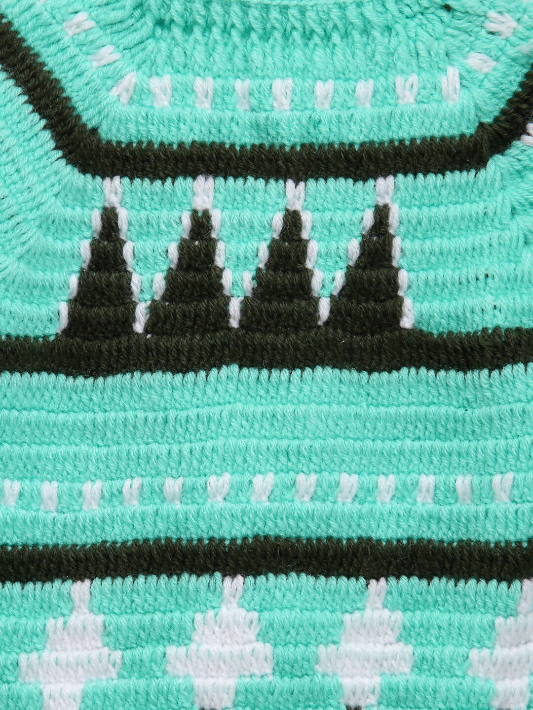 Chutput Kids Green Coloured Solid Pullover For Baby Boys with Field Detail - Distacart