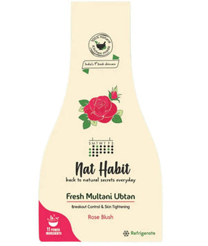 Nat Habit Rose Blush Fresh Multani Ubtan - Distacart