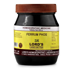 Lord's Homeopathy Ferrum Phos Biochemic Tablets