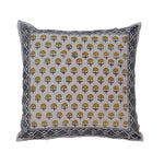 Thumbnail for The Decor Nook Yellow Booti Print Cushion Cover