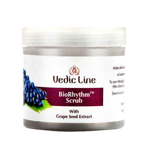 Vedic Line Bio Rhythm Scrub with Grape Seed Extract - Distacart