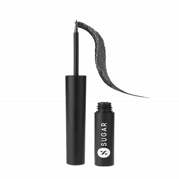 Sugar Eye Dared You So! Metallic Eyeliner - Black Mirror (Black with Silver micro glitter) - Distacart