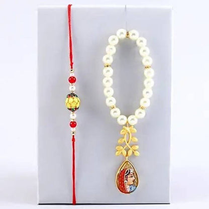 Folk Style Lumba Rakhi Set & Kaju Rolls