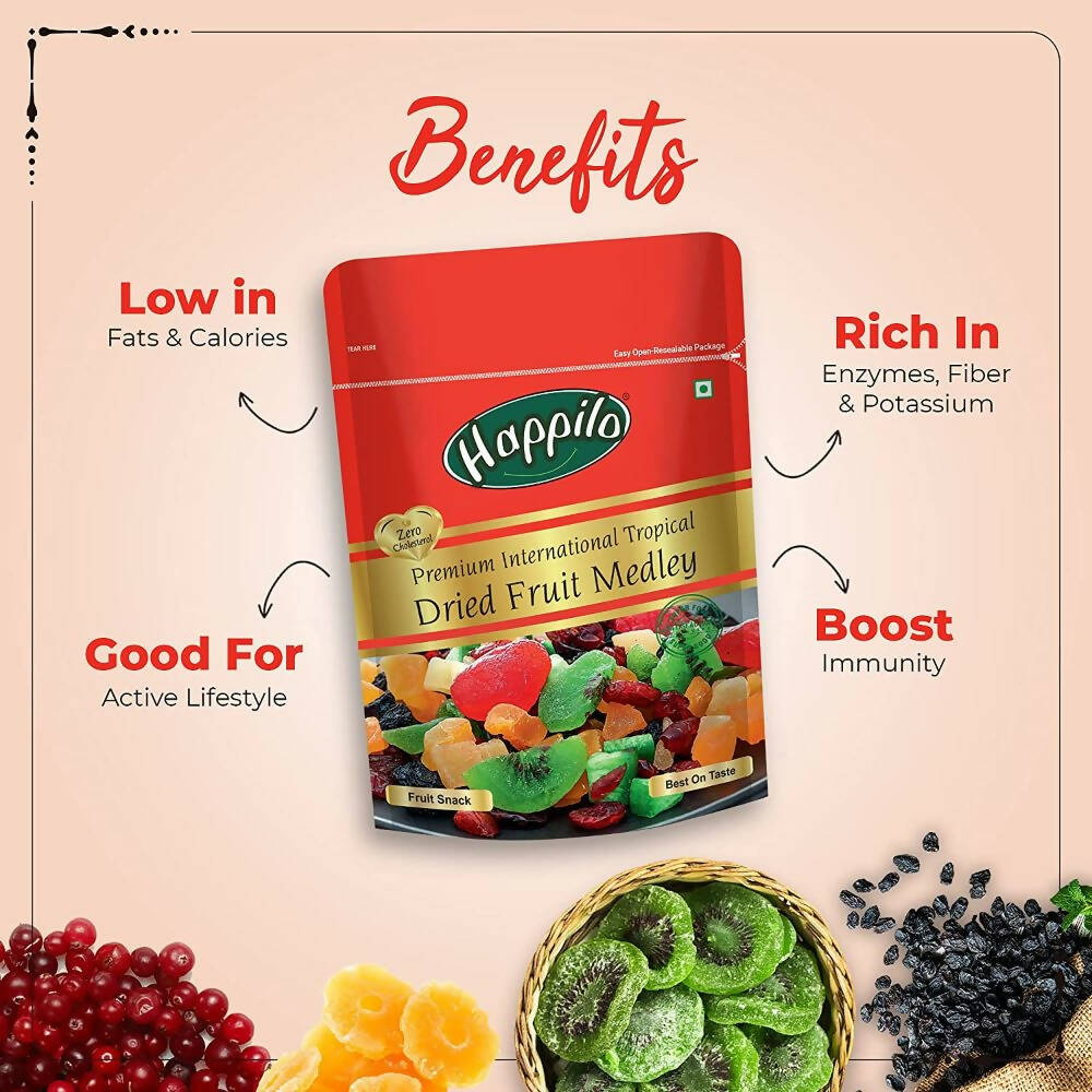 Happilo Premium International Dried Tropical Fruit Medley - Distacart