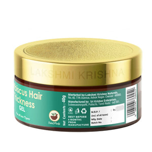 Lakshmi Krishna Naturals Hibiscus Hair Thickness Gel - Distacart
