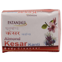 Thumbnail for Patanjali Almond Kesar Kanti Body Cleanser Soap (75 gms) - Distacart