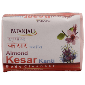 Patanjali Almond Kesar Kanti Body Cleanser Soap (75 gms) - Distacart