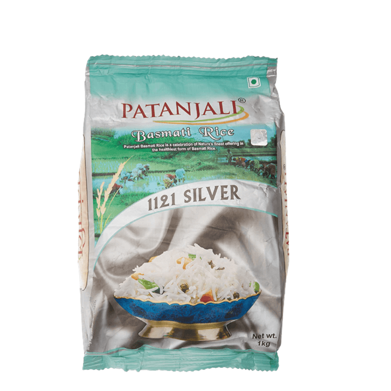 Patanjali Basmati Rice Silver (1 kg) - Distacart