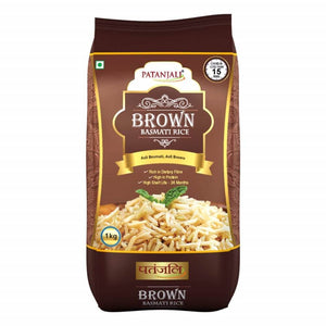 Patanjali Brown Basmati Rice (1 Kg) - Distacart