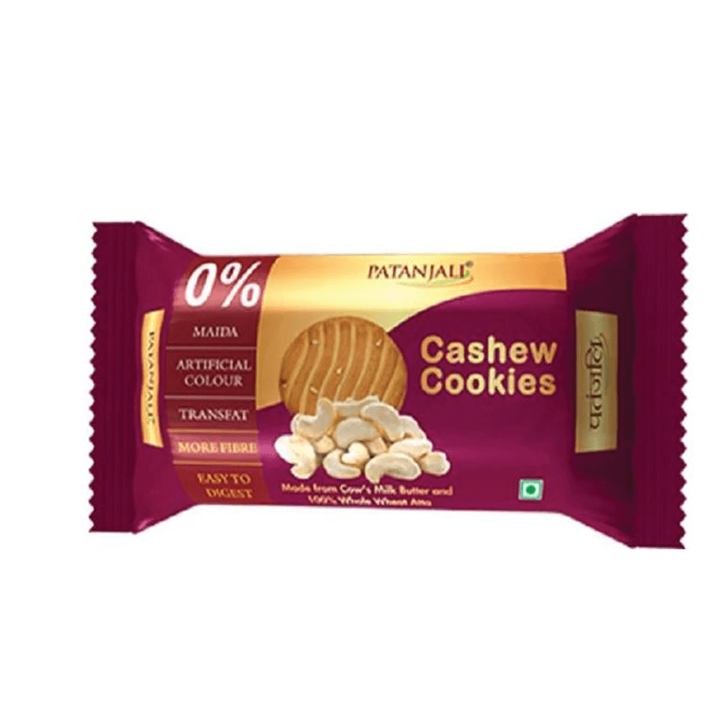 Patanjali Cashew Cookies (Pack of 5) - Distacart