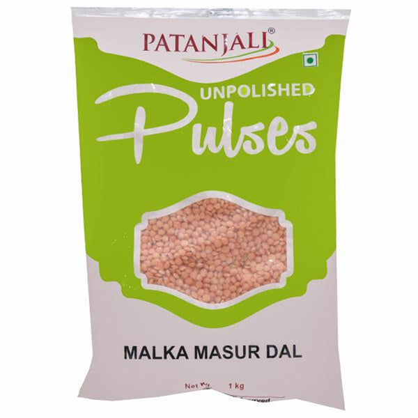 Patanjali Unpolished Malka Masur Dal (1 kg) - Distacart