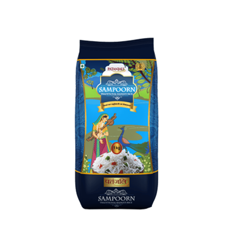 Patanjali Sampoorn Traditional Basmati Rice (1 kg) - Distacart