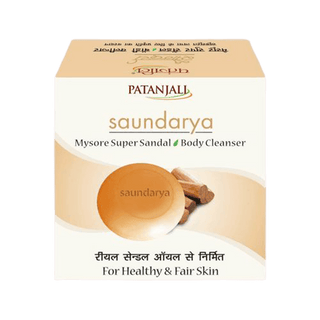 Patanjali Saundarya Mysore Super Sandal Body Cleanser (75 GM) - Distacart