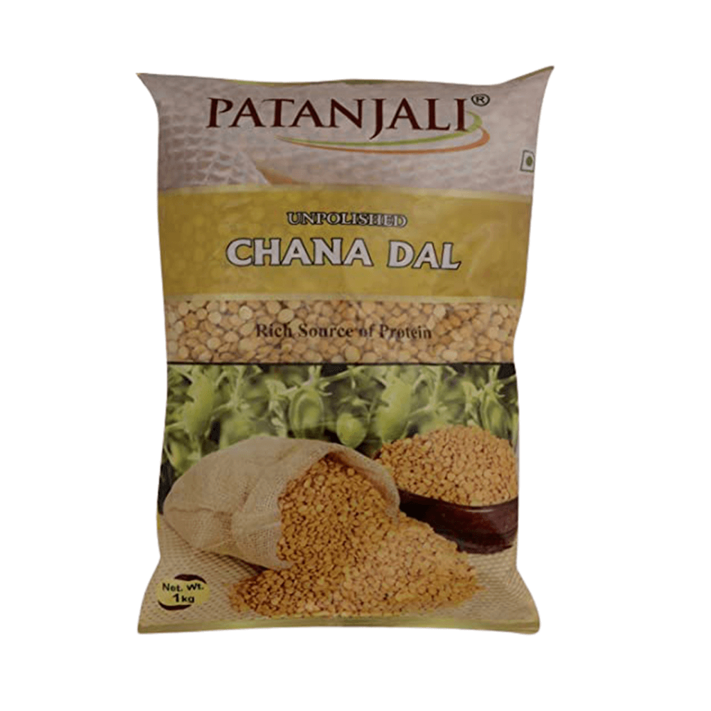 Patanjali Unpolished Chana Dal (1 kg) - Distacart