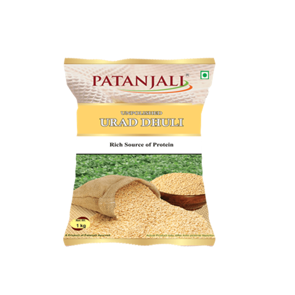 Patanjali Unpolished Urad Dhuli Dal (1 kg) - Distacart