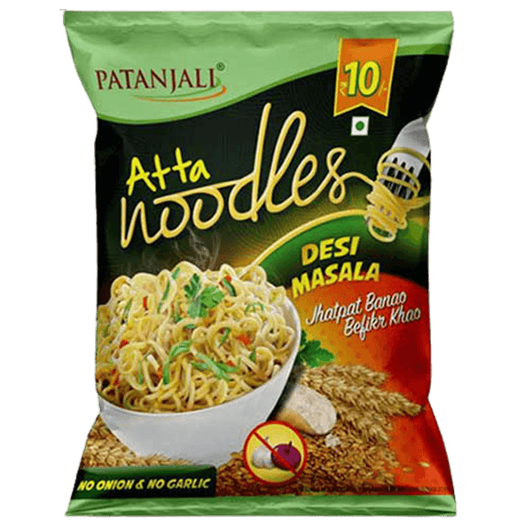 Patanjali Atta Noodles Desi Masala (Pack of 10) - Distacart