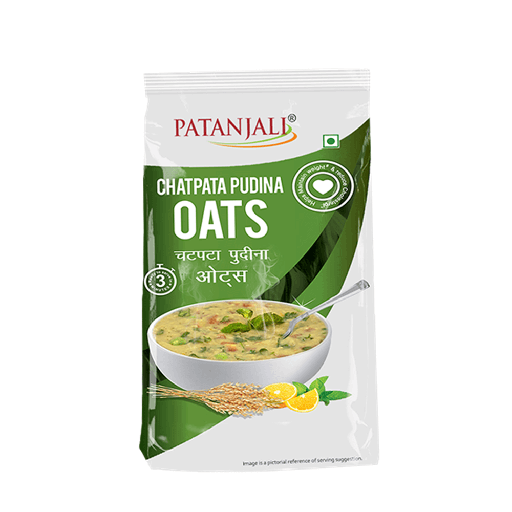 Patanjali Chatpata Pudina Oats (400 GM) - Distacart