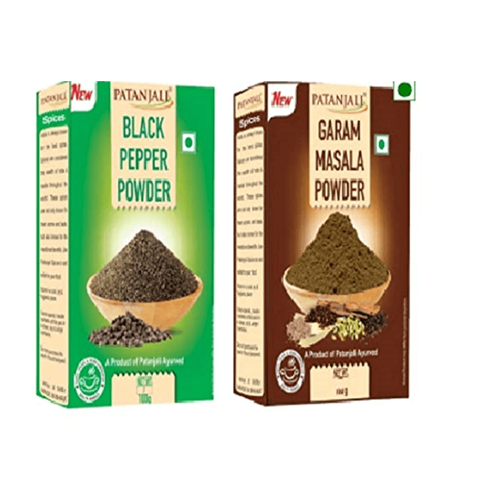 Patanjali Combo (Garam Masala & Black Pepper Powder) - Distacart