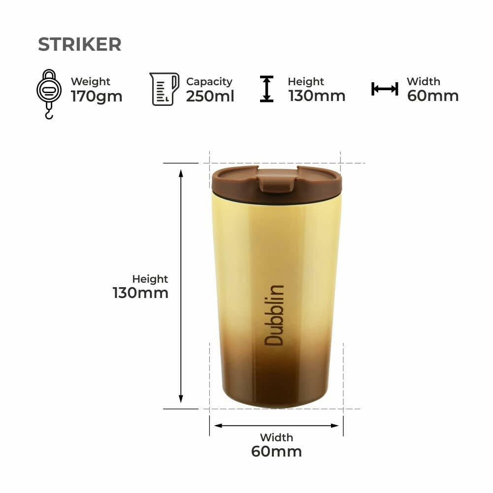 Dubblin Striker Stainless Steel Mug - Distacart