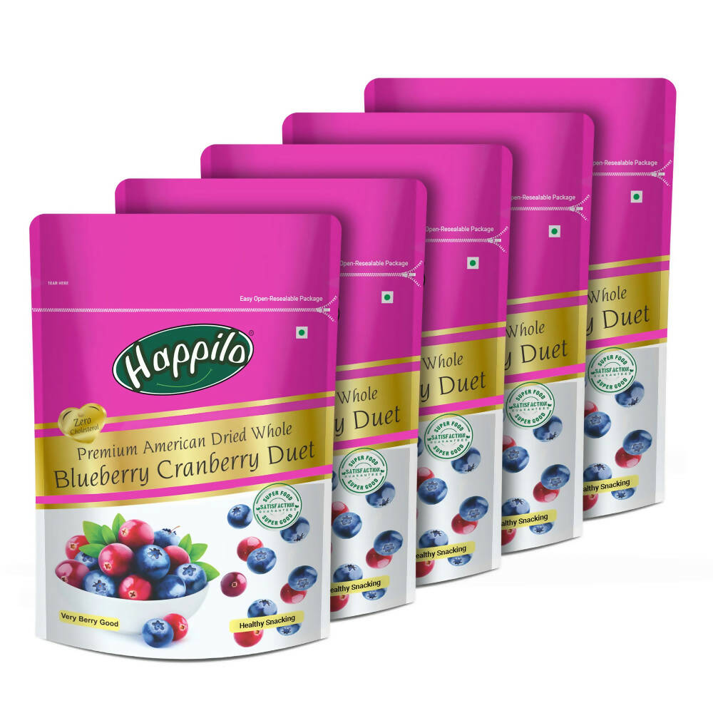 Happilo Premium Dried Blueberry Cranberry Duet - Distacart