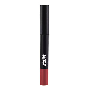 Nykaa Matte-Illicious Lip Crayon Lipstick - Kiss N Tell 06 - Distacart