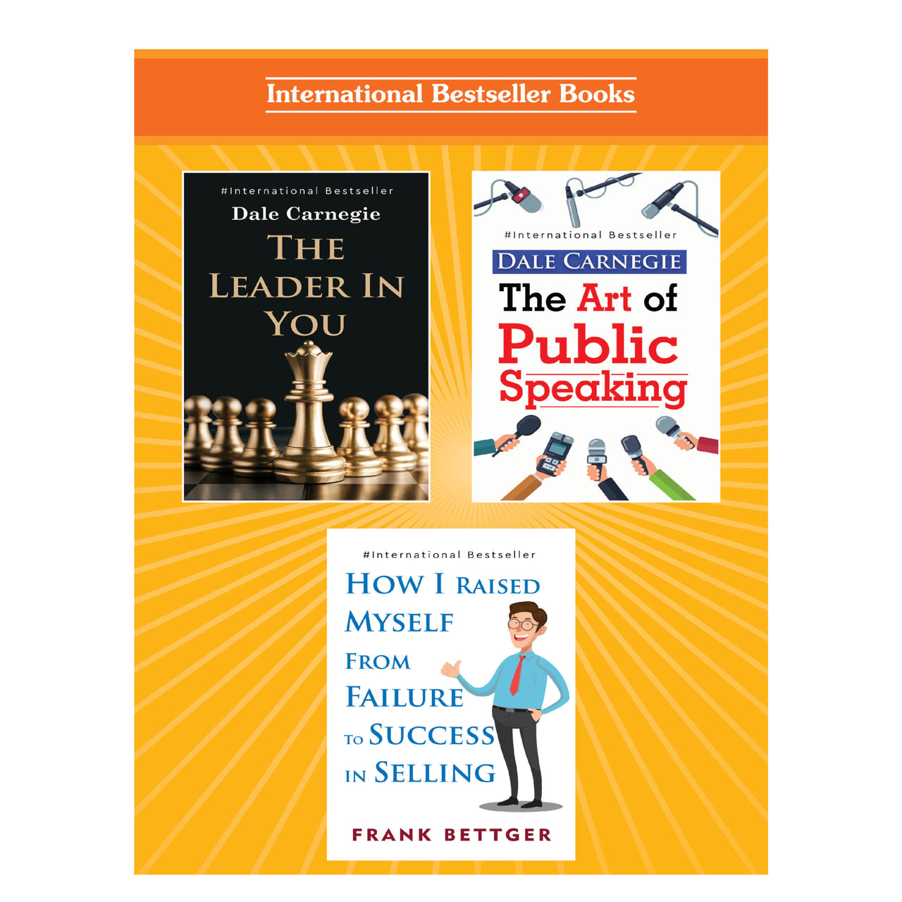 Personality Development for Business Management Books Set of 3| Success In Selling, Leaders, The Art of Public Speaking - Distacart