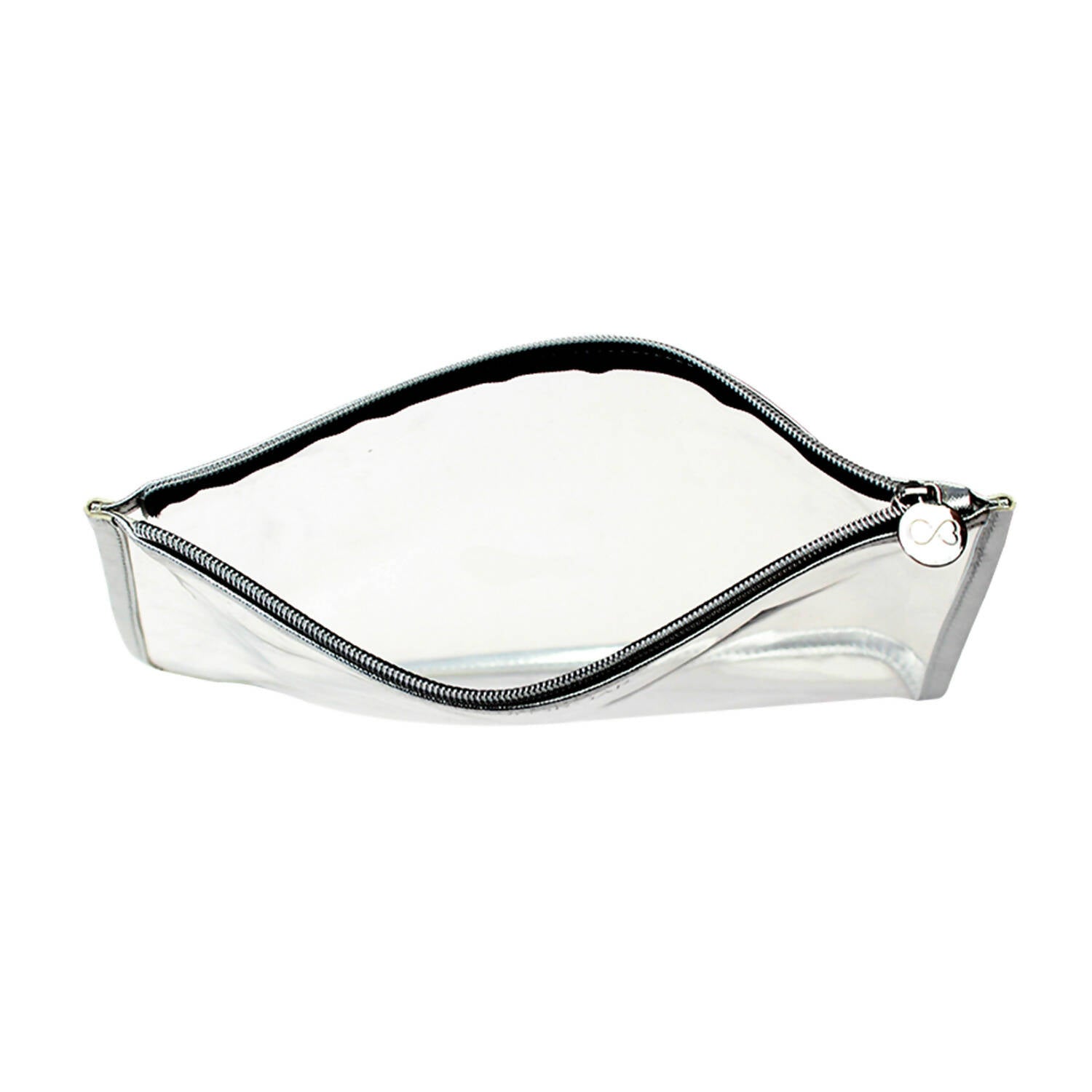 Colorbar Pouch Lips & Lashes Flat Pouches (Set Of Two) - White+Blush Pink - Distacart