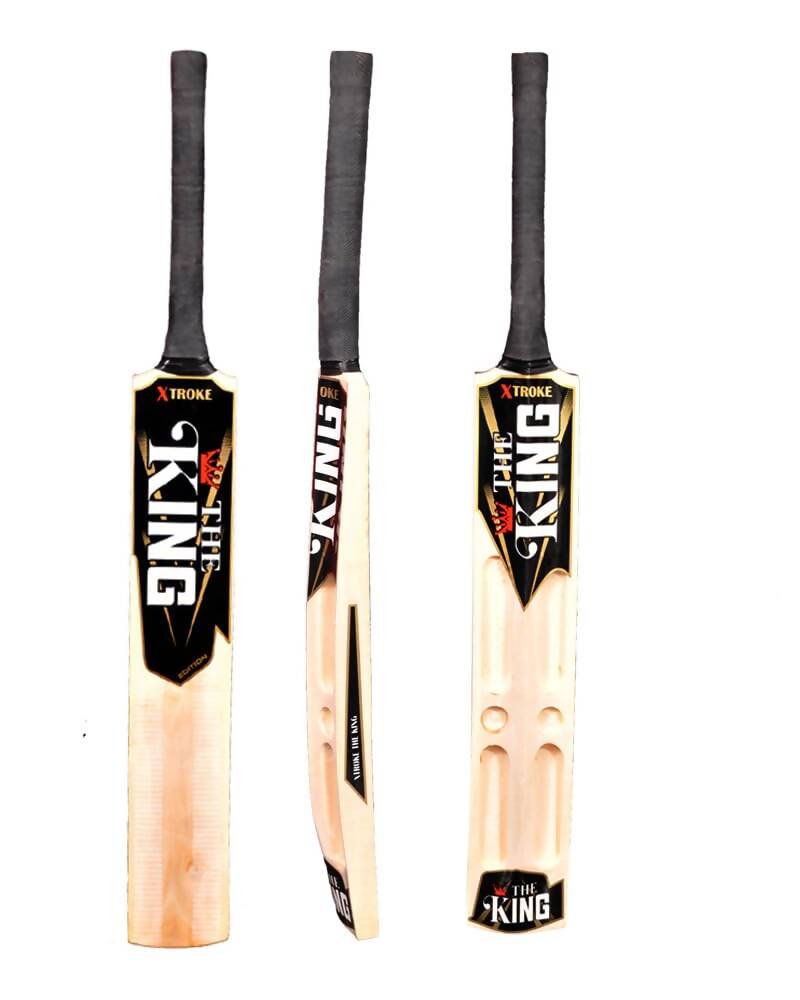 Xtroke The King Scoop Edition Willow Premium Cricket Bat with Bat Cover (Size 5) - Distacart