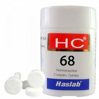 Thumbnail for Haslab Homeopathy HC 68 Calcarea Flour Complex Tablets