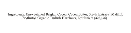 Zevic 70% Dark Belgian Couverture Chocolate with Organic Turkish Hazelnuts