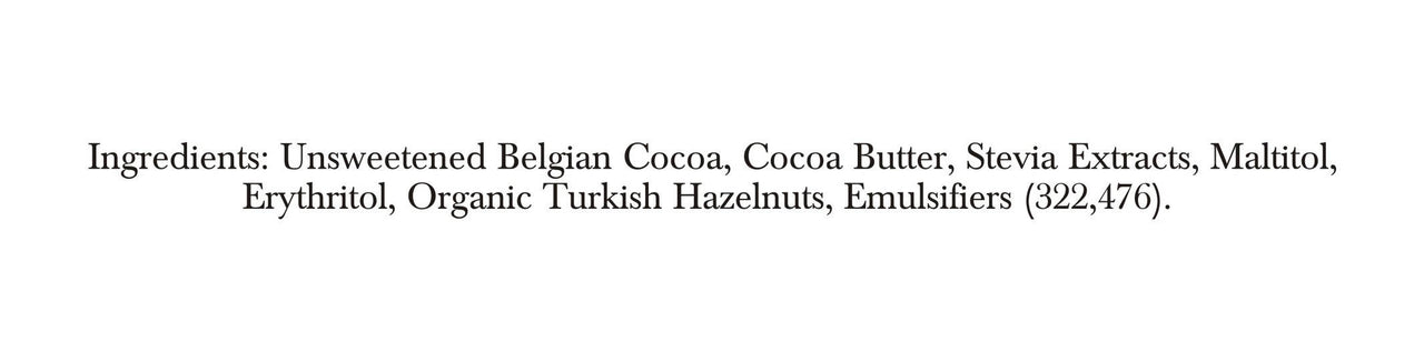 Zevic 70% Dark Belgian Couverture Chocolate with Organic Turkish Hazelnuts