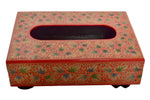 Thumbnail for Nizalia Chinar Leaf Embossed Red Paper Mache Tissue Paper Holder