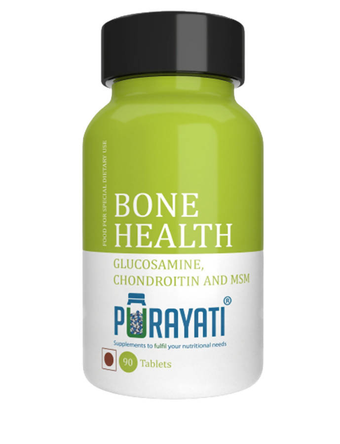 Purayati Bone Health Glucosamine Chondroitin and MSM Tablets
