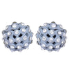 Trendoo Jewelry Gold Plated Stylish Fancy Grey Studs