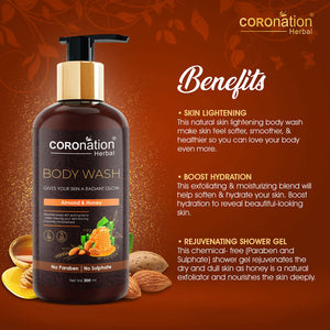 Coronation Herbal Almond and Honey Body Wash - Distacart