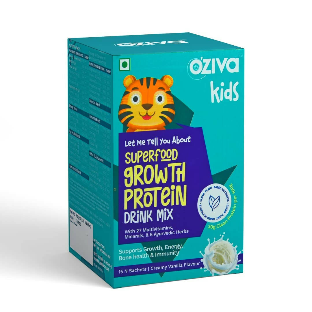 OZiva Kids Superfood Growth Protein Drink Mix - Distacart