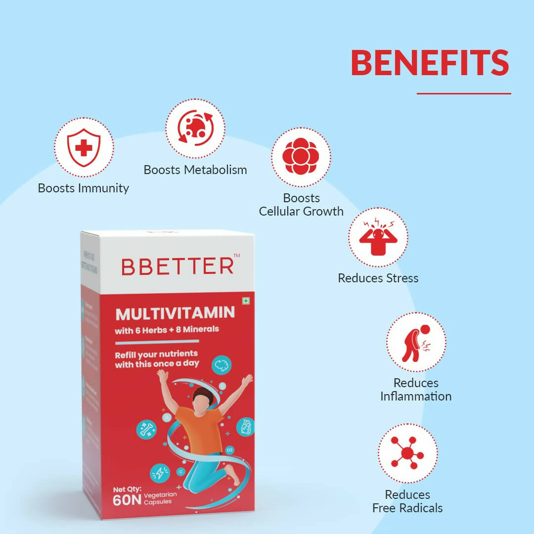 BBETTER Multivitamin Capsules for Men & Women - Distacart