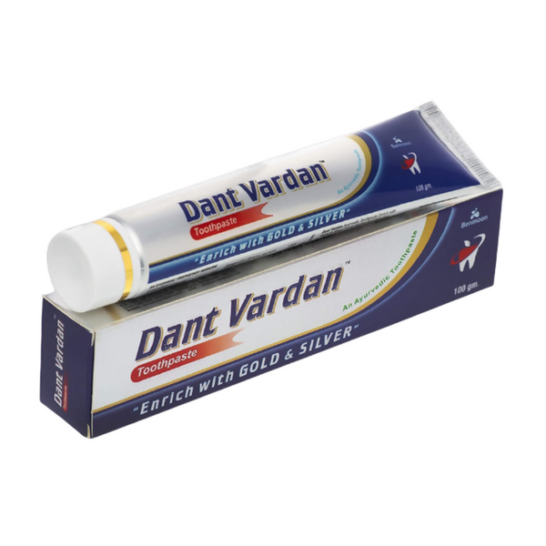 Benmoon Ayurveda Dant Vardan "Enrich With Gold & Silver" Toothpaste - Distacart