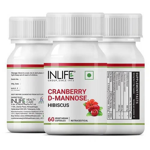 Inlife Cranberry D-Mannose Hibiscus Capsules