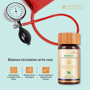 Biogetica Bipsolve (Blood Pressure Support) 80 Tablets - Distacart