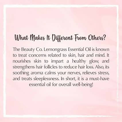 The Beauty Co. Lemon Grass Essential Oil - Distacart